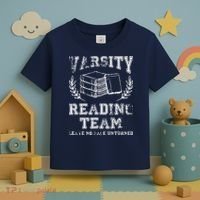 Reader Book Lover Gift Varsity Reading Team Toddler T-Shirt thumb 3