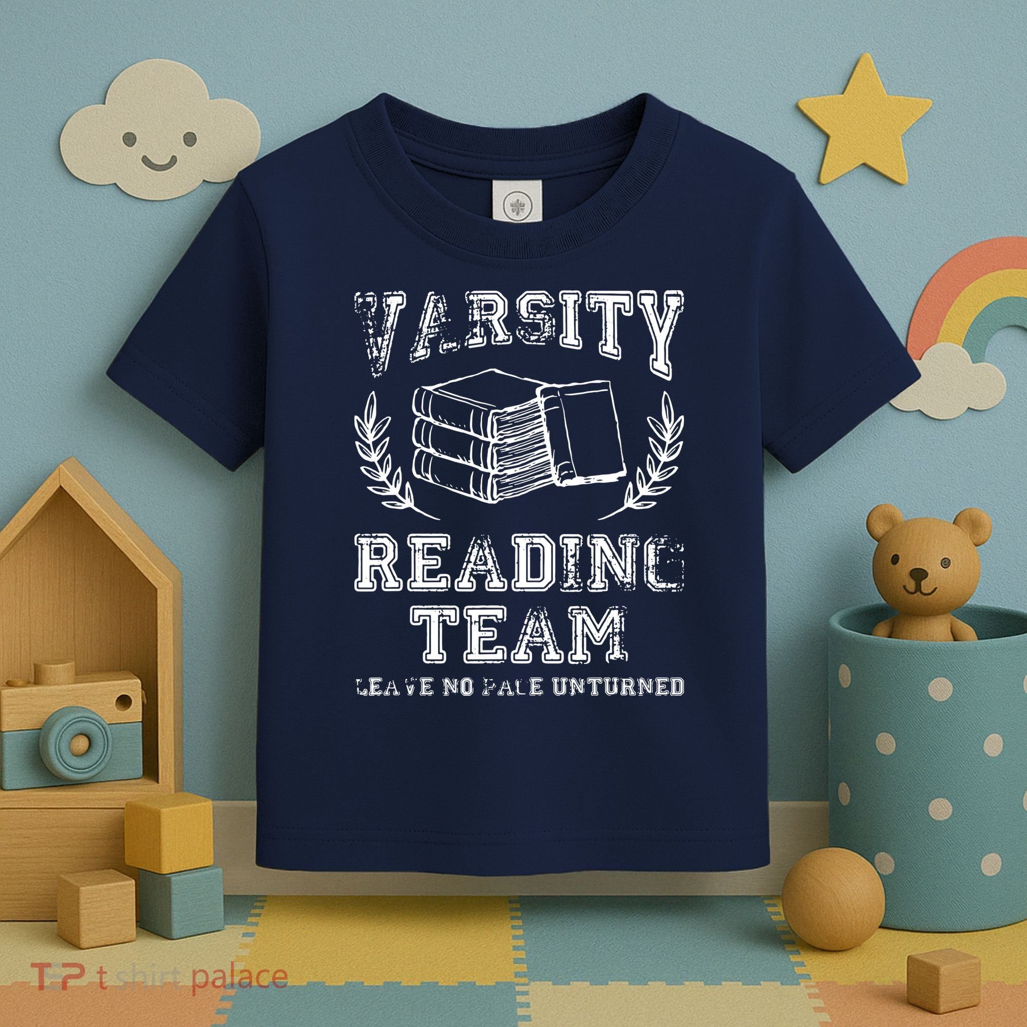Reader Book Lover Gift Varsity Reading Team Toddler T-Shirt