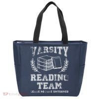 Reader Book Lover Gift Varsity Reading Team Tote Bag thumb 0