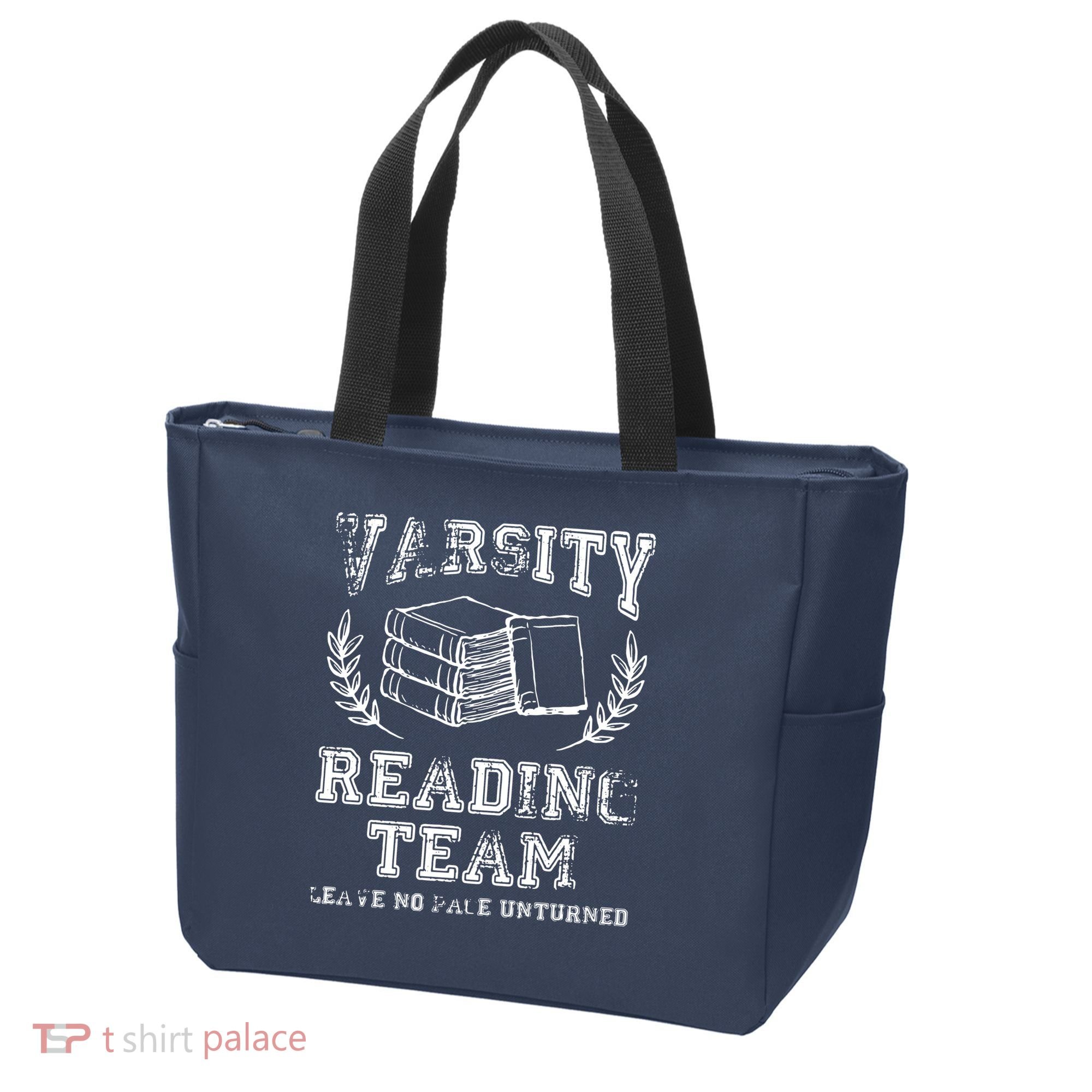 Reader Book Lover Gift Varsity Reading Team Tote Bag