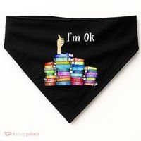 Reading Book Lovers IM Ok National Book USA-Made Doggie Bandana thumb 0