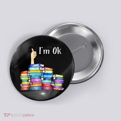 Reading Book Lovers IM Ok National Book Button