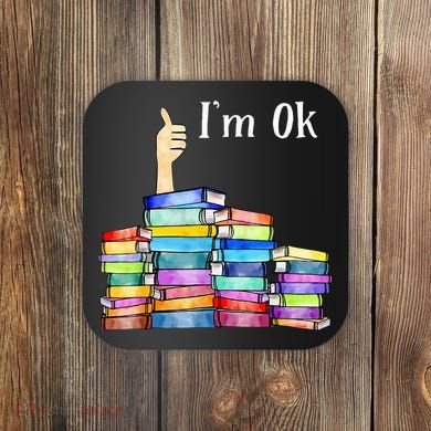 Reading Book Lovers IM Ok National Book Coaster