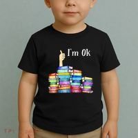 Reading Book Lovers IM Ok National Book Toddler T-Shirt thumb 2
