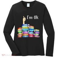 Reading Book Lovers IM Ok National Book Women's Long Sleeve Shirt thumb 0