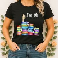 Reading Book Lovers IM Ok National Book Women's T-Shirt thumb 2