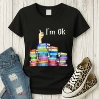 Reading Book Lovers IM Ok National Book Women's T-Shirt thumb 3