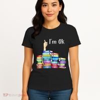 Reading Book Lovers IM Ok National Book Women's T-Shirt thumb 4