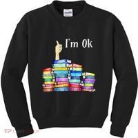 Reading Book Lovers IM Ok National Book Kids Sweatshirt thumb 0