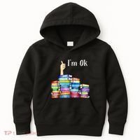 Reading Book Lovers IM Ok National Book Kids Hoodie thumb 0