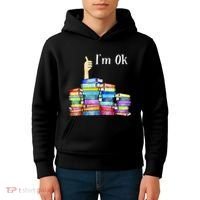 Reading Book Lovers IM Ok National Book Kids Hoodie thumb 4