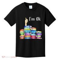 Reading Book Lovers IM Ok National Book Kids T-Shirt thumb 0