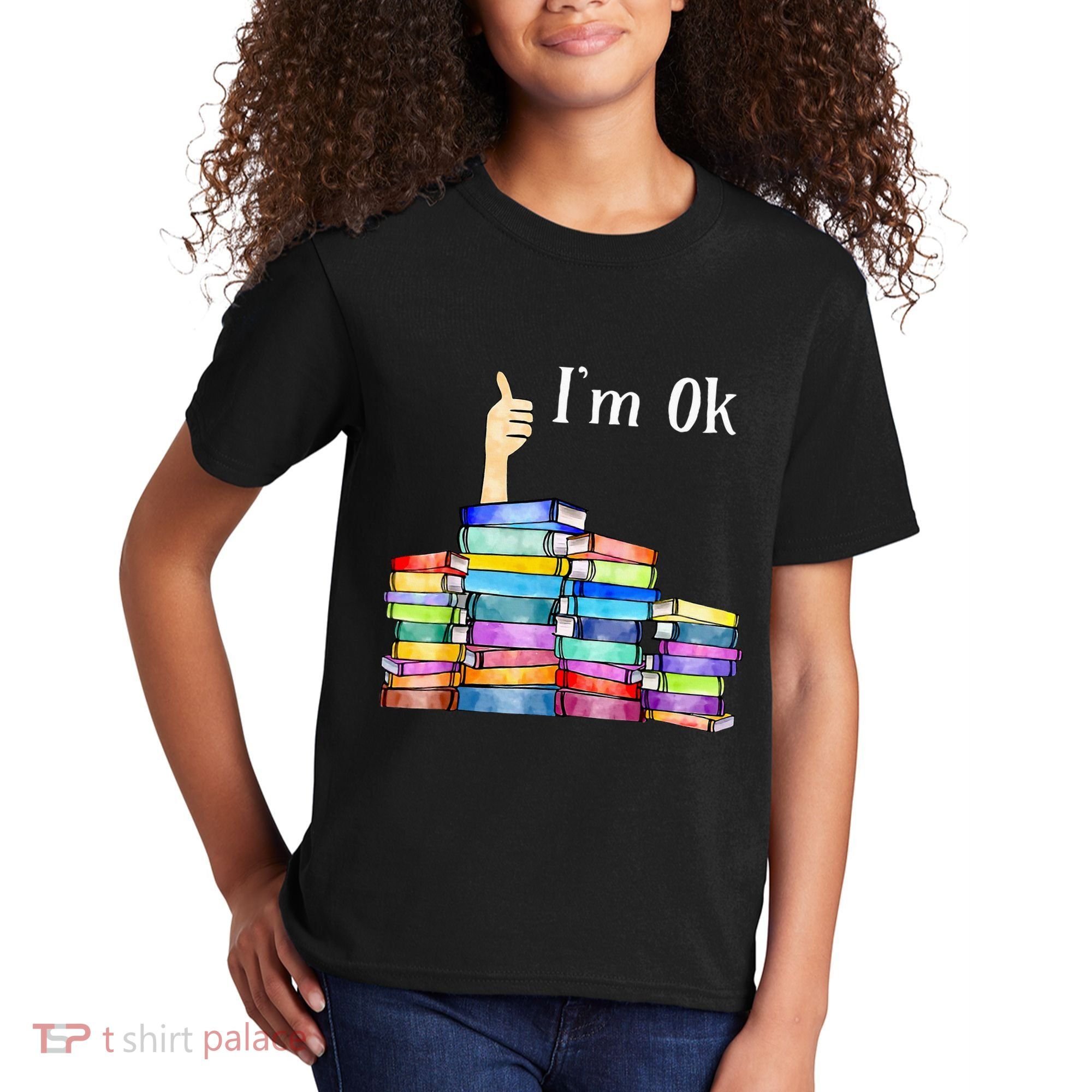 Reading Book Lovers IM Ok National Book Kids T-Shirt