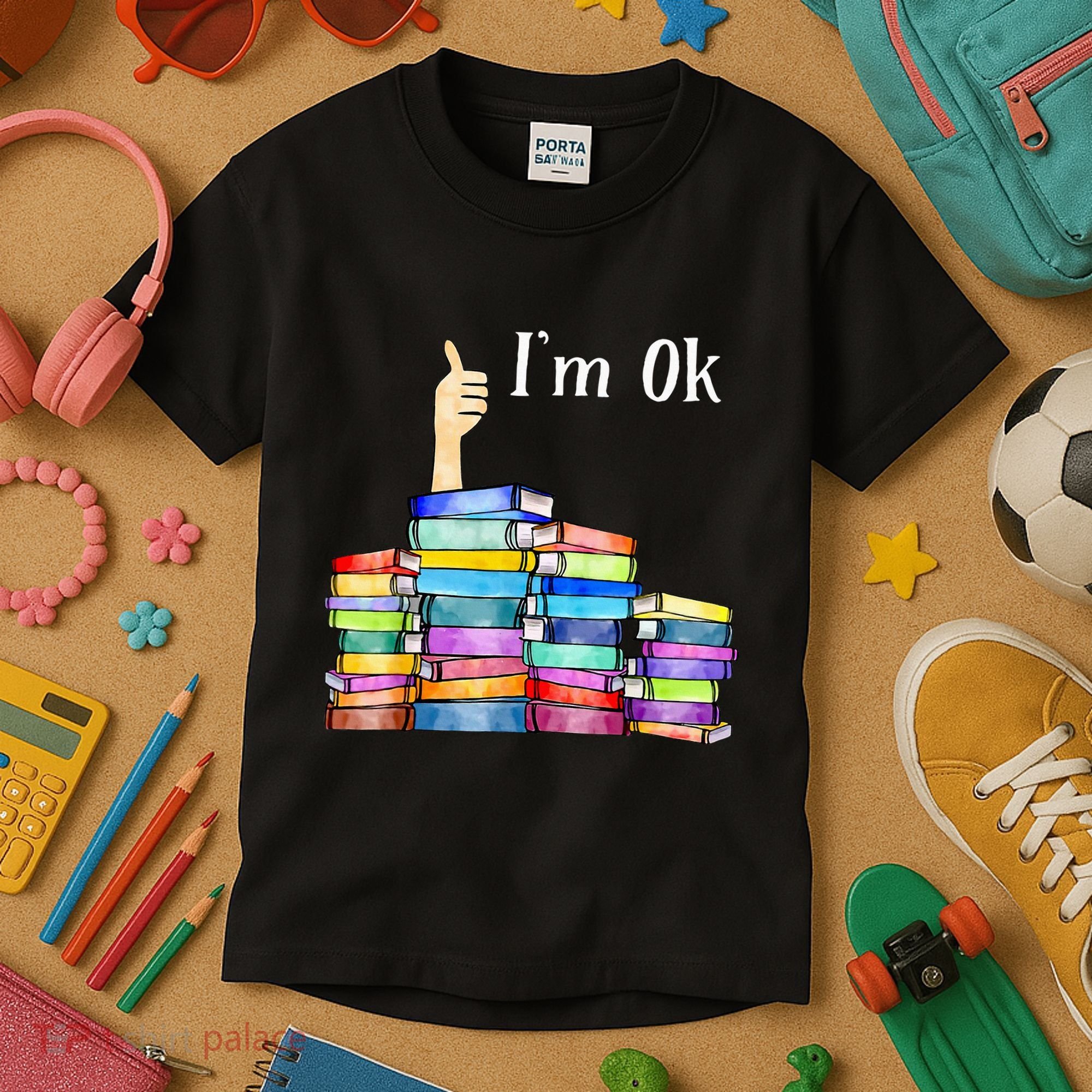 Reading Book Lovers IM Ok National Book Kids T-Shirt