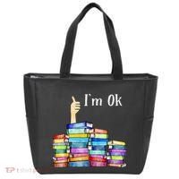 Reading Book Lovers IM Ok National Book Tote Bag thumb 0