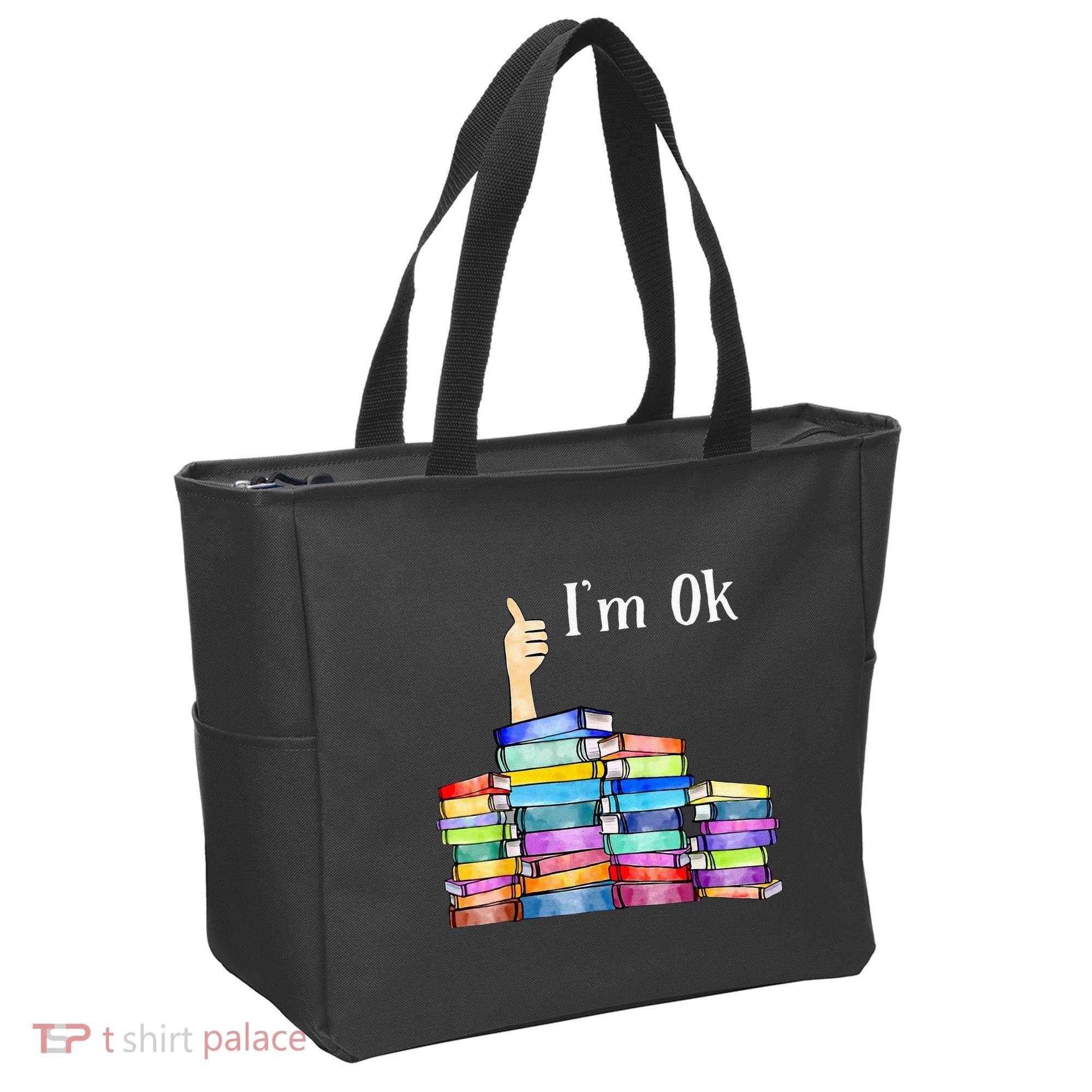 Reading Book Lovers IM Ok National Book Tote Bag