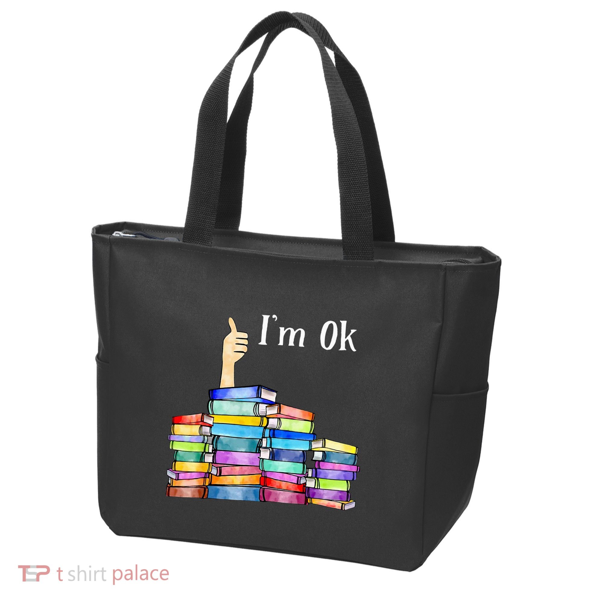 Reading Book Lovers IM Ok National Book Tote Bag