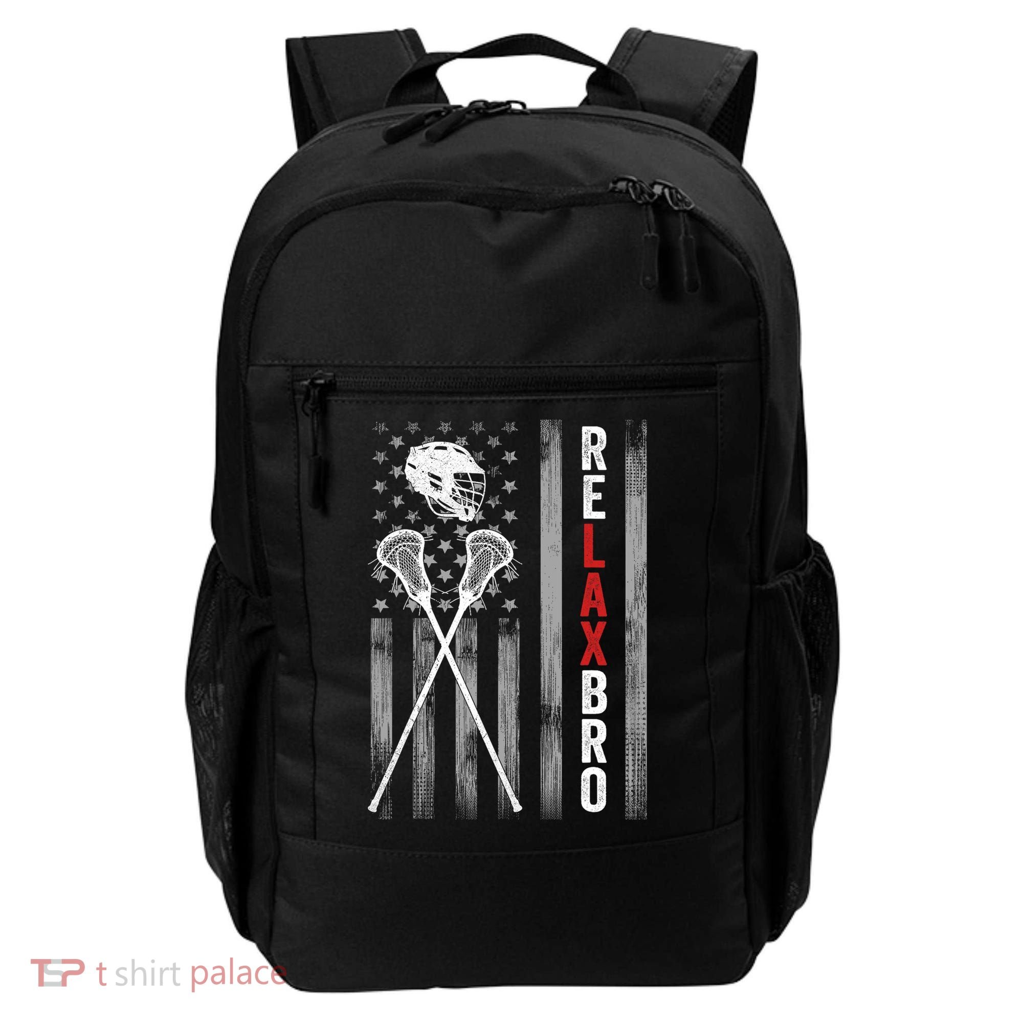 Relax Bro Lacrosse American Flag Lax Backpack