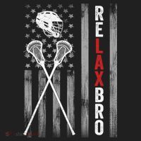 Relax Bro Lacrosse American Flag Lax Beanie thumb 2