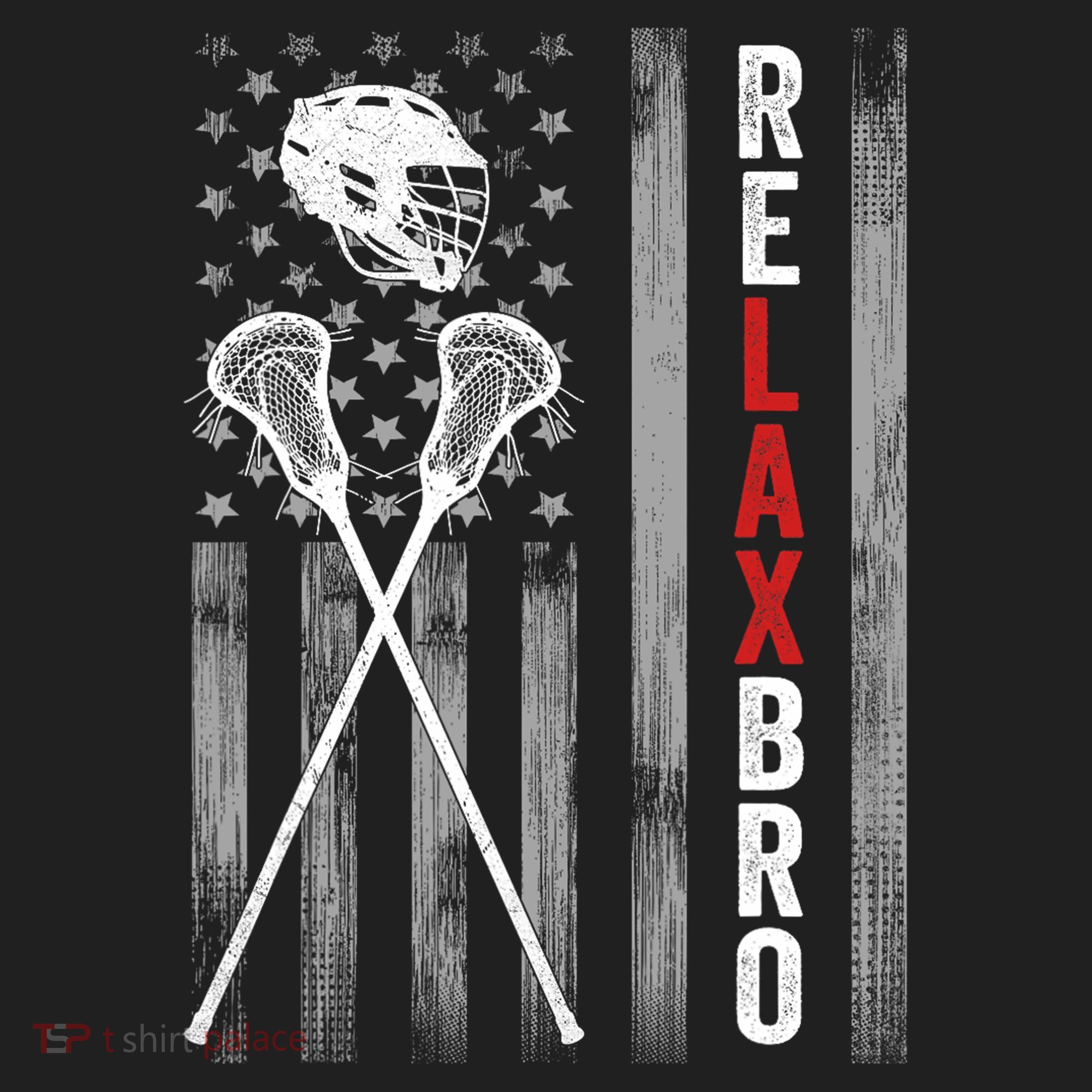 Relax Bro Lacrosse American Flag Lax Beanie