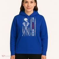 Relax Bro Lacrosse American Flag Lax Hoodie thumb 5