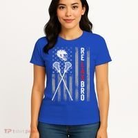 Relax Bro Lacrosse American Flag Lax Women's T-Shirt thumb 4