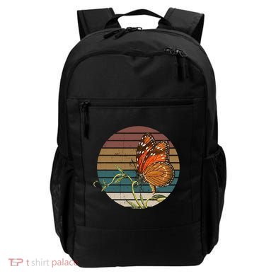 Retro Butterfly Lover Monarch Entomolgist Vintage Milkweed Backpack