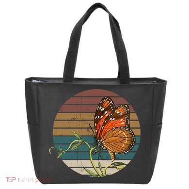 Retro Butterfly Lover Monarch Entomolgist Vintage Milkweed Tote Bag