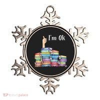 Reading Book Lovers I'm Ok National Book Lovers Day Ornament thumb 0