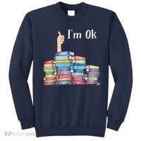 Reading Book Lovers I'm Ok National Book Lovers Day Sweatshirt thumb 0