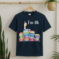 Reading Book Lovers I'm Ok National Book Lovers Day T-Shirt thumb 2