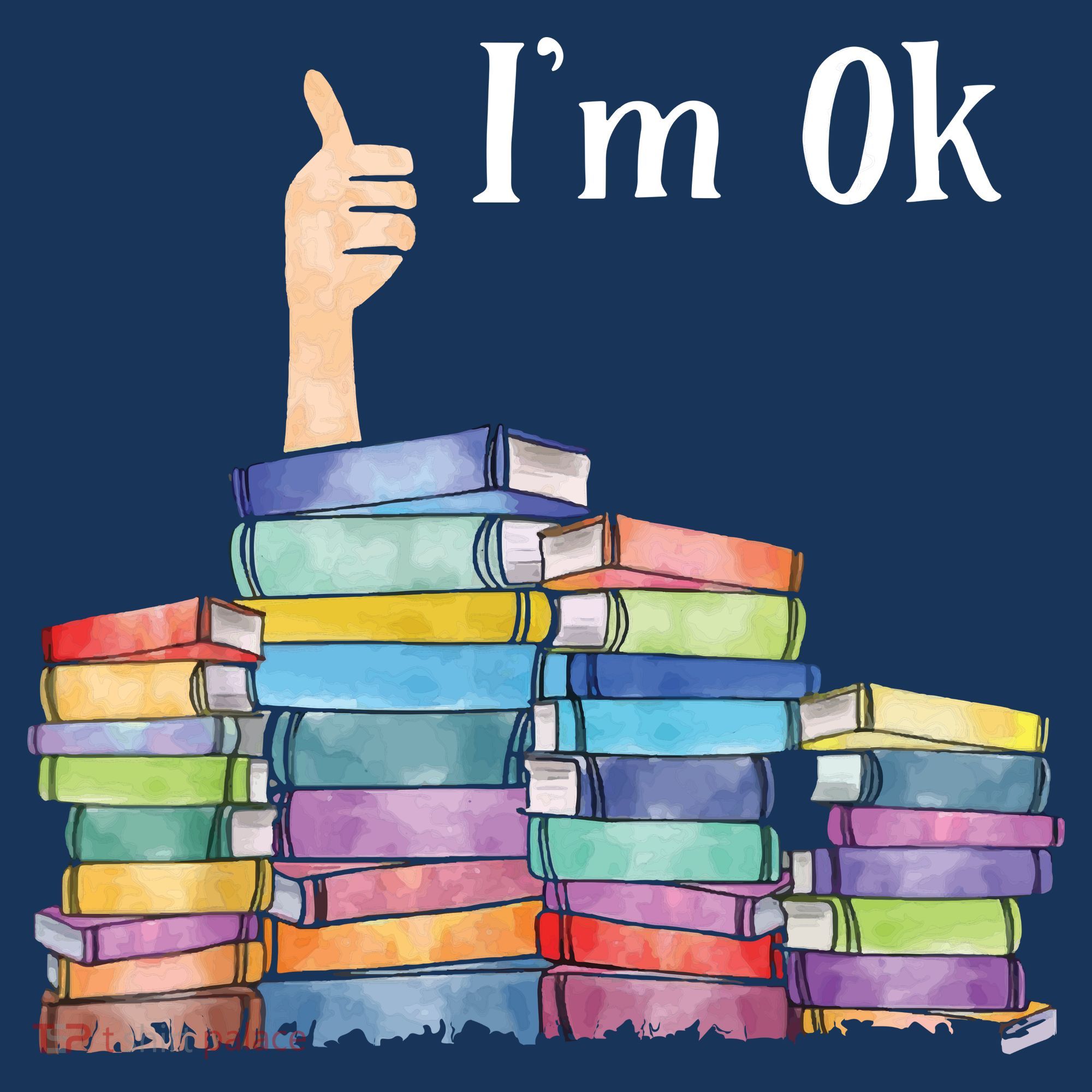Reading Book Lovers I'm Ok National Book Lovers Day T-Shirt