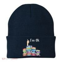 Reading Book Lovers I'm Ok National Book Lovers Day Beanie thumb 0