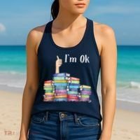 Reading Book Lovers I'm Ok National Book Lovers Day Women's Tank Top thumb 2