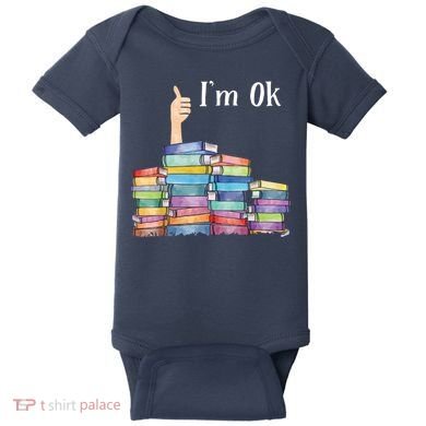 Reading Book Lovers I'm Ok National Book Lovers Day Baby Bodysuit