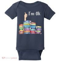 Reading Book Lovers I'm Ok National Book Lovers Day Baby Bodysuit thumb 0