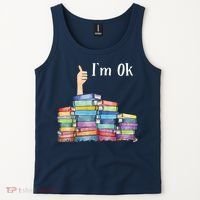 Reading Book Lovers I'm Ok National Book Lovers Day Tank Top thumb 2