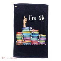 Reading Book Lovers I'm Ok National Book Lovers Day Golf Towel thumb 0