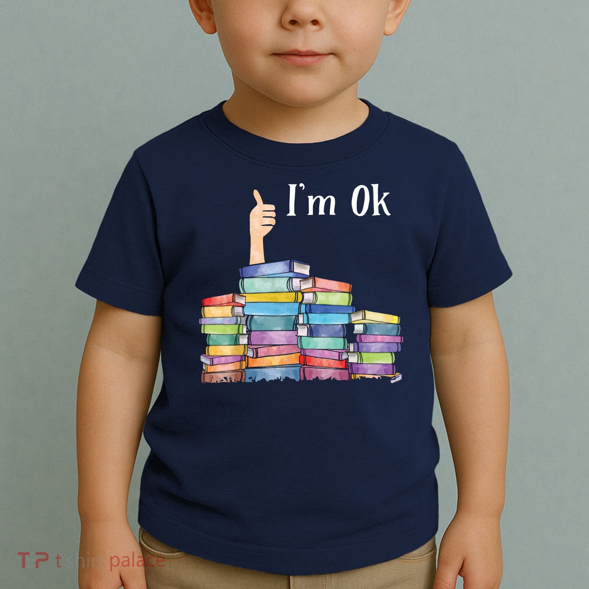 Reading Book Lovers I'm Ok National Book Lovers Day Toddler T-Shirt