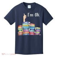 Reading Book Lovers I'm Ok National Book Lovers Day Kids T-Shirt thumb 0