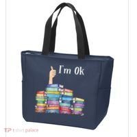 Reading Book Lovers I'm Ok National Book Lovers Day Tote Bag thumb 3