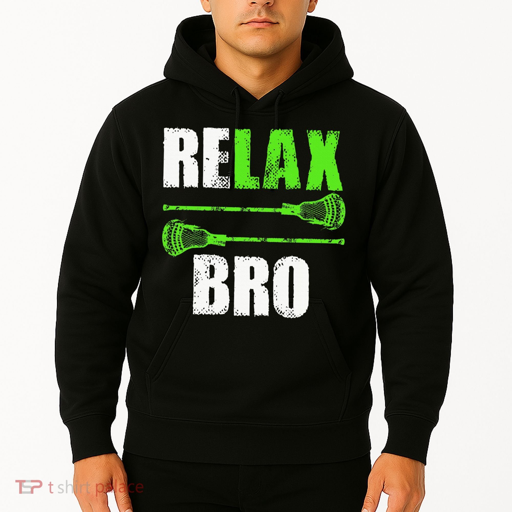 Relax Bro Lacrosse Sports Team Game Hoodie