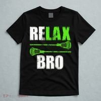 Relax Bro Lacrosse Sports Team Game T-Shirt thumb 5