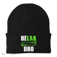 Relax Bro Lacrosse Sports Team Game Beanie thumb 0