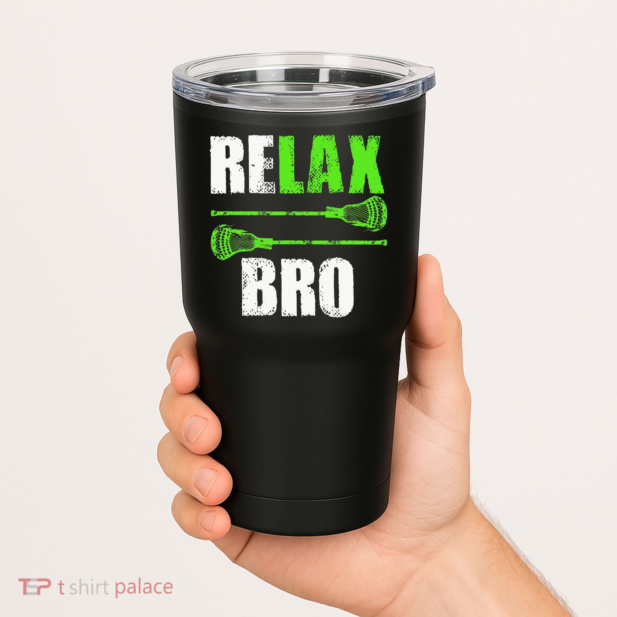 Relax Bro Lacrosse Sports Team Game Tumbler