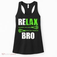 Relax Bro Lacrosse Sports Team Game Women's Tank Top thumb 0