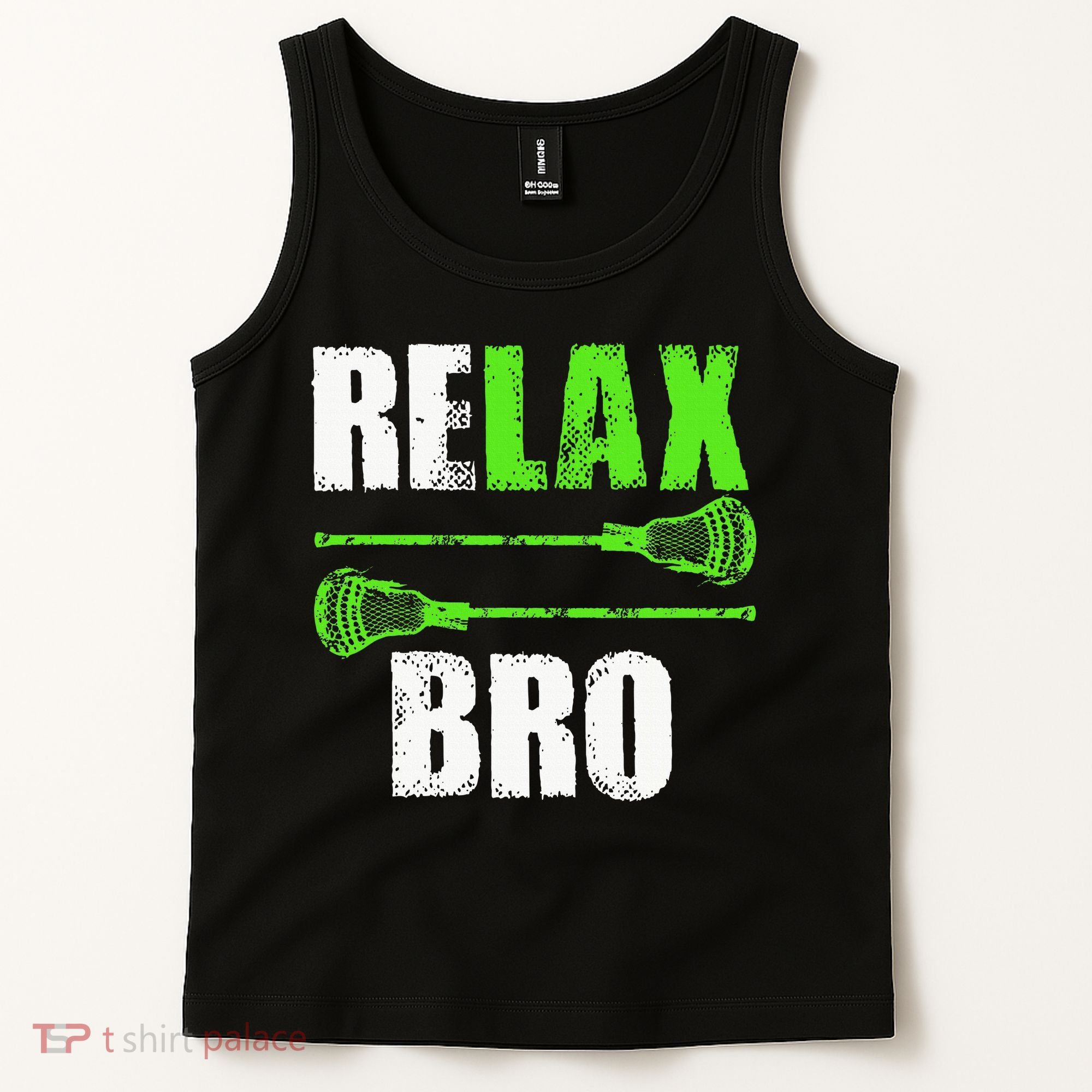 Relax Bro Lacrosse Sports Team Game Tank Top