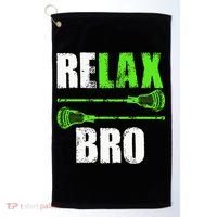 Relax Bro Lacrosse Sports Team Game Golf Towel thumb 0