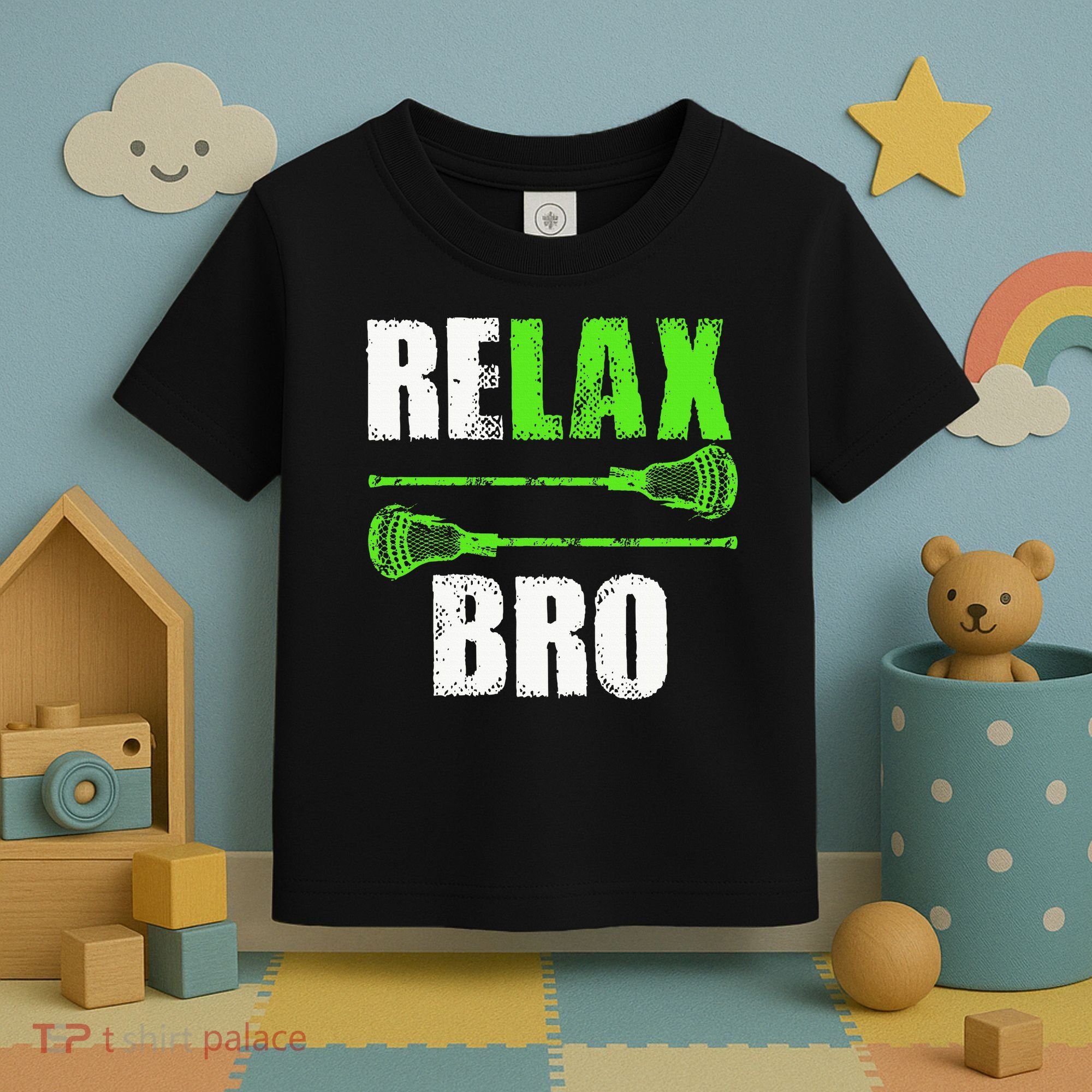 Relax Bro Lacrosse Sports Team Game Toddler T-Shirt