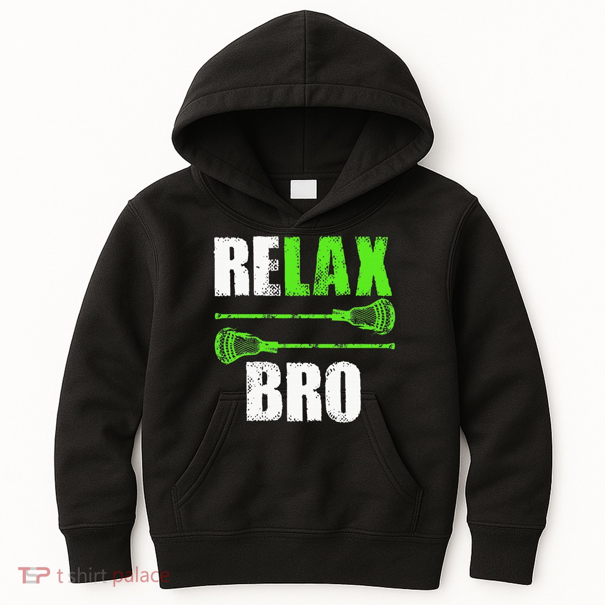 Relax Bro Lacrosse Sports Team Game Kids Hoodie